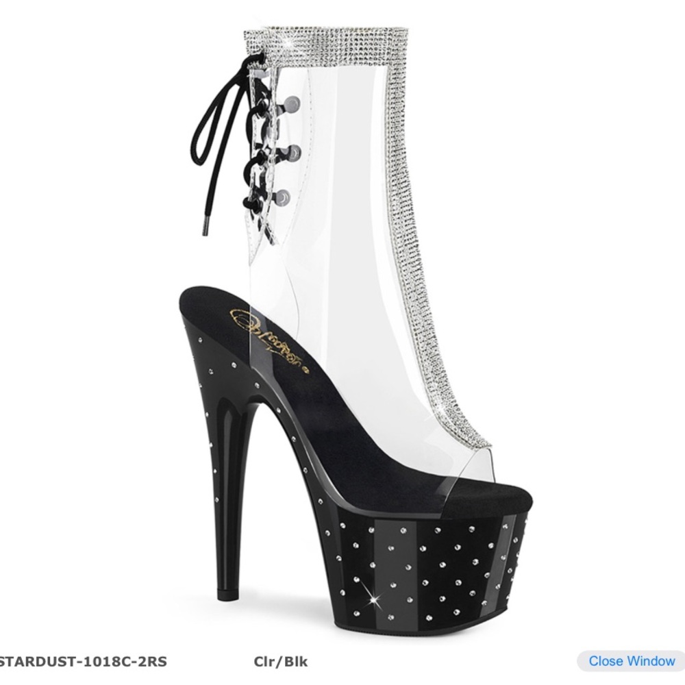 Pleaser Stardust-1018- NEW IN BOX! Multiple Sizes!